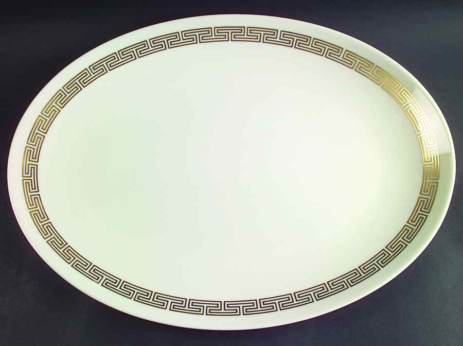 Rondelle 17" Oval Serving Platter by Lenox-1