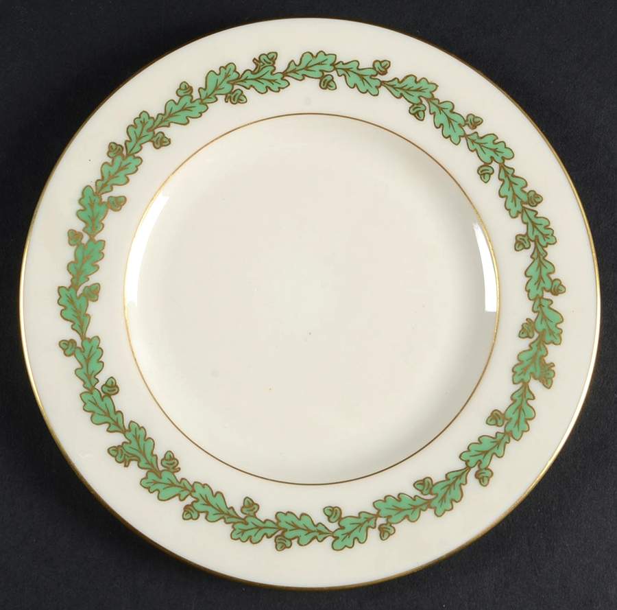 Royal Oak Green Bread & Butter Plate by Lenox-1