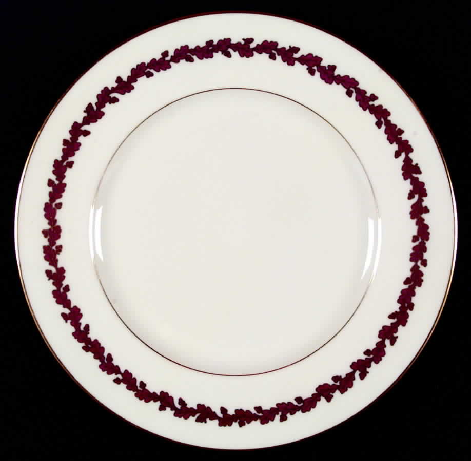 Royal Oak Maroon Dinner Plate by Lenox-1