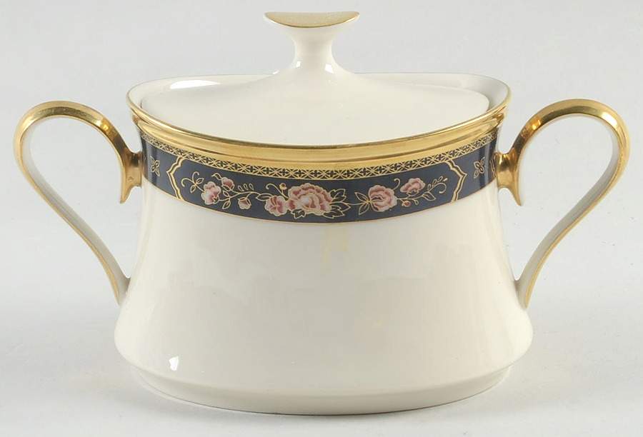 Royal Peony Sugar Bowl & Lid by Lenox-1
