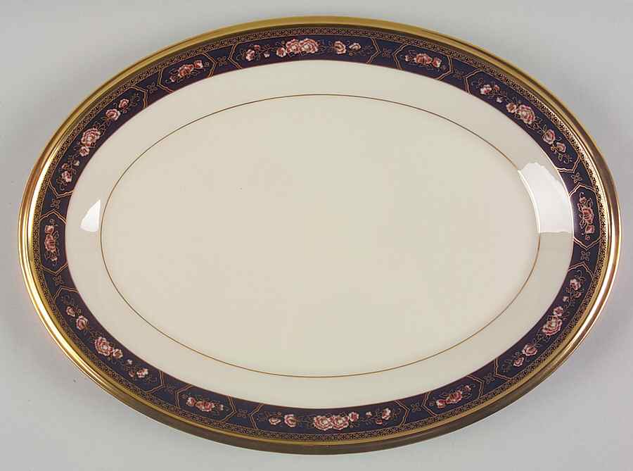 Royal Peony 14" Oval Serving Platter by Lenox-1