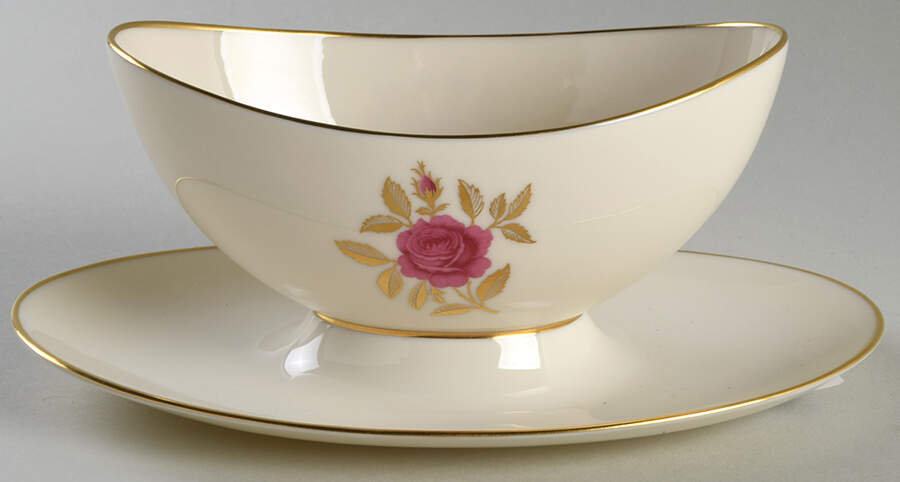 Roselyn Gravy Boat with Attached Underplate by Lenox-1