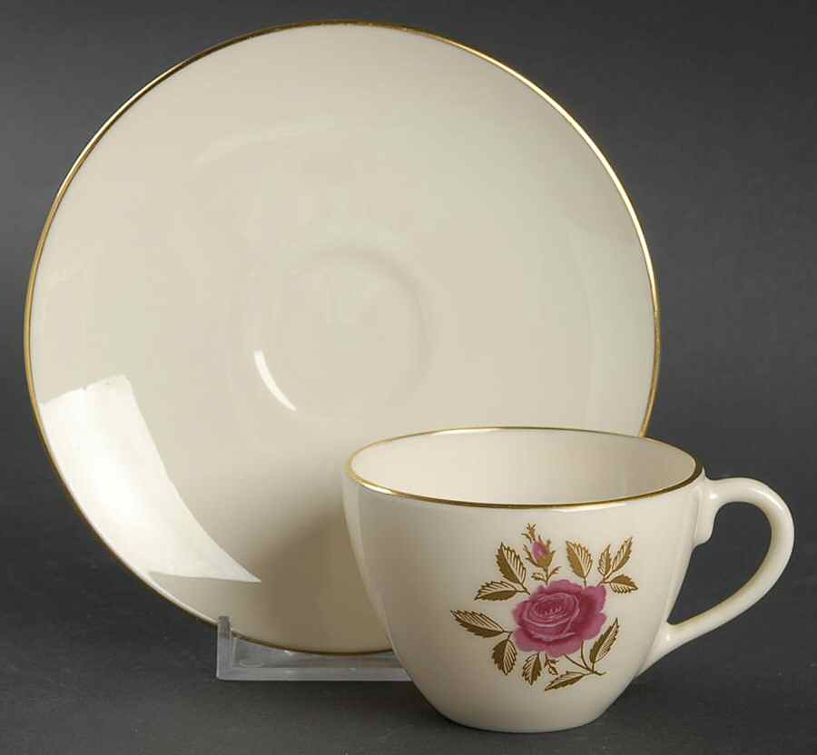 Roselyn Flat Demitasse Cup & Saucer Set by Lenox-1