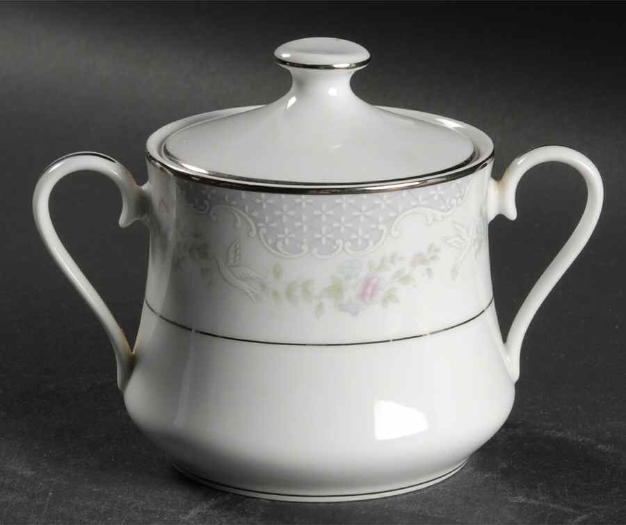 Rosamond Sugar Bowl & Lid by Lenox-1