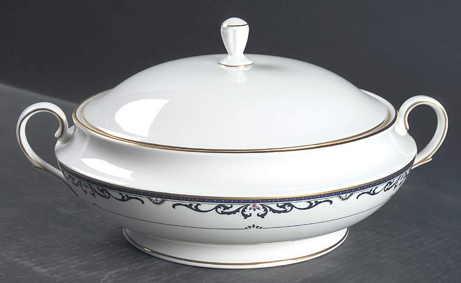 Royal Scroll Round Covered Vegetable by Lenox-1