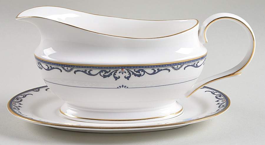 Royal Scroll Gravy Boat & Underplate by Lenox-1