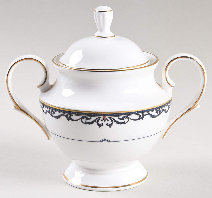 Royal Scroll Sugar Bowl & Lid by Lenox-1