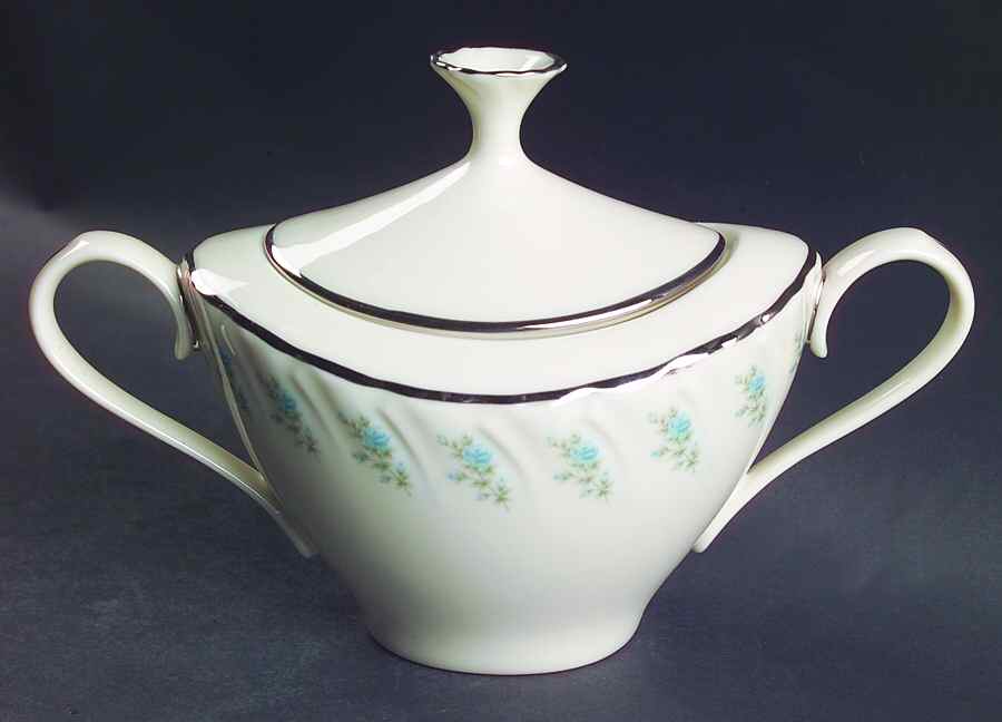 Rosedale Sugar Bowl & Lid by Lenox-1