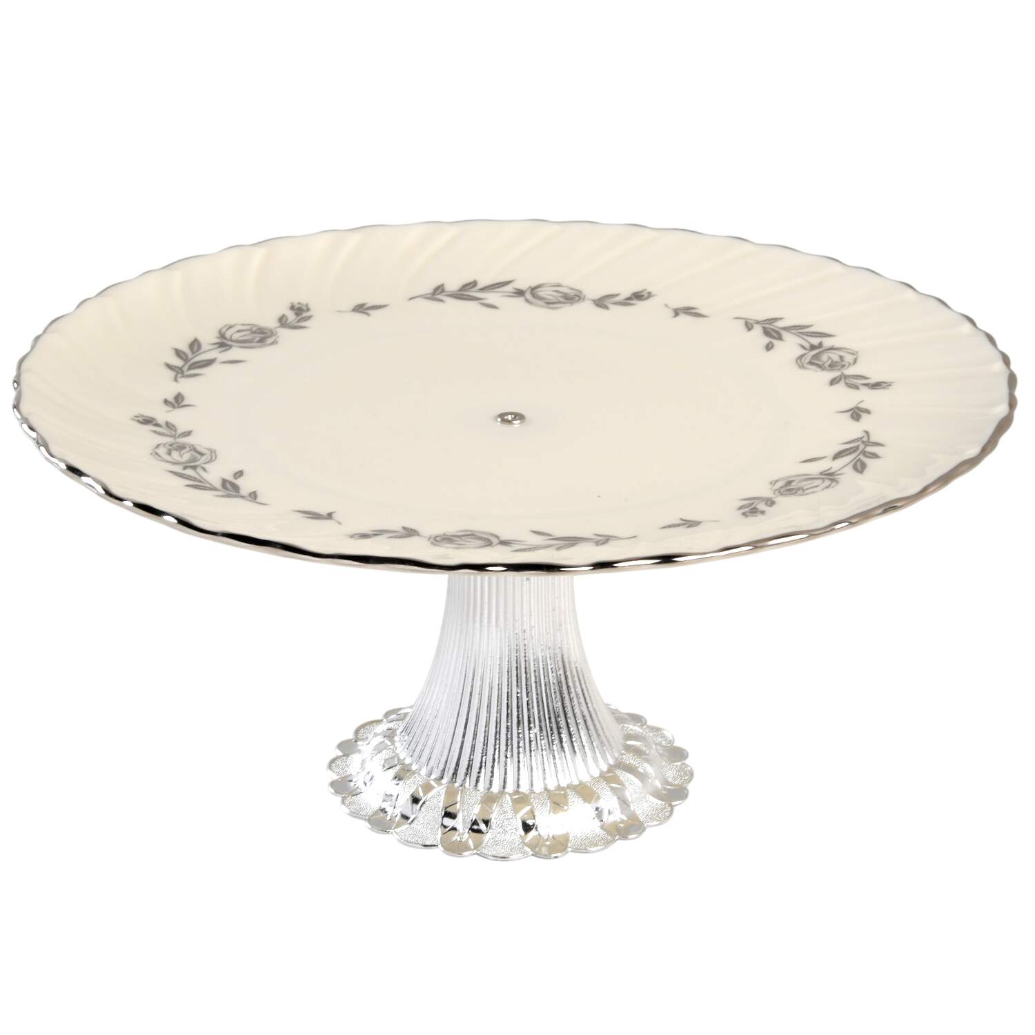 Rosemont Cake Stand with 4"-5" Metal Pedestal  Hc by Lenox-1