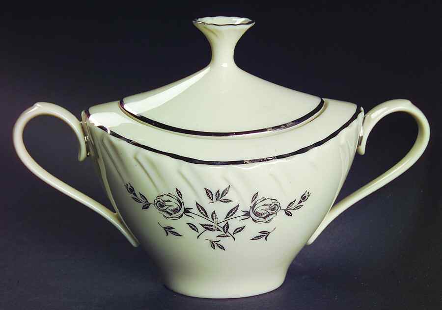 Rosemont Sugar Bowl & Lid by Lenox-1