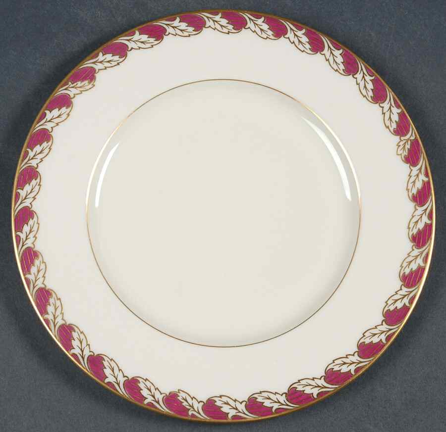 Royal Maroon Salad Plate by Lenox-1
