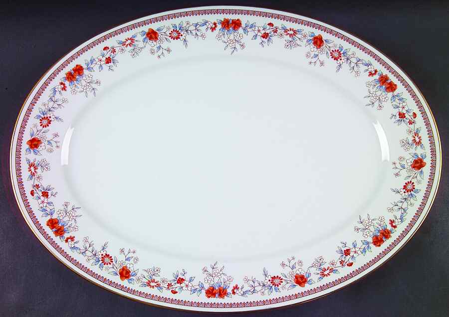 Russet Blossoms 16" Oval Serving Platter by Lenox-1