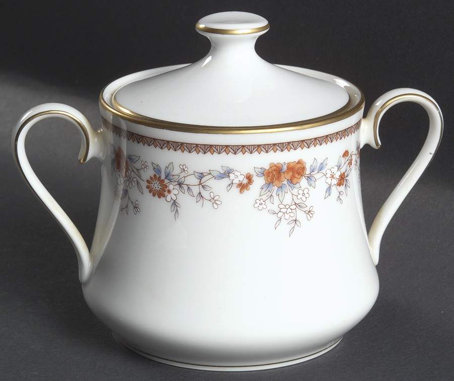Russet Blossoms Sugar Bowl & Lid by Lenox-1