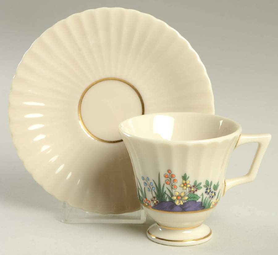 Rutledge Footed Demitasse Cup & Saucer Set by Lenox-1