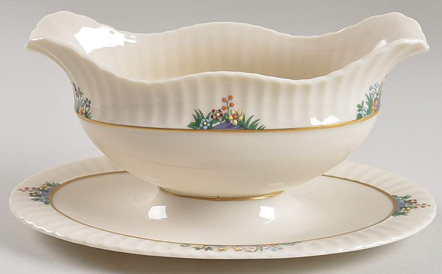 Rutledge Gravy Boat with Attached Underplate by Lenox-1