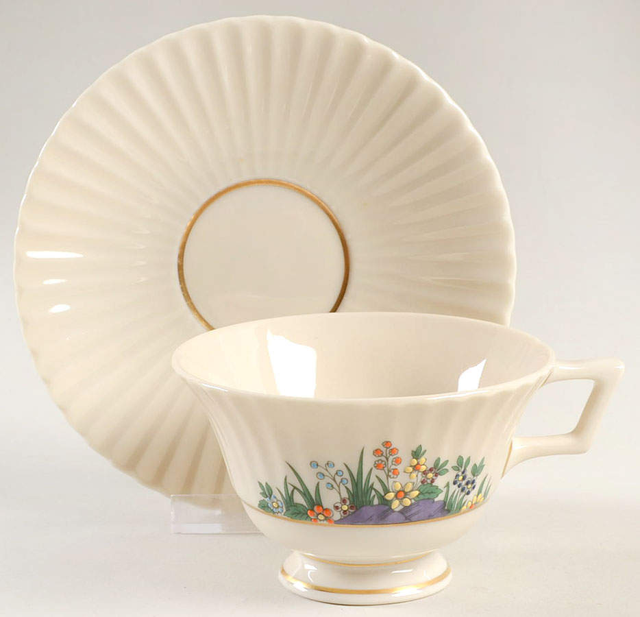 Rutledge Footed Cup & Saucer Set by Lenox-1