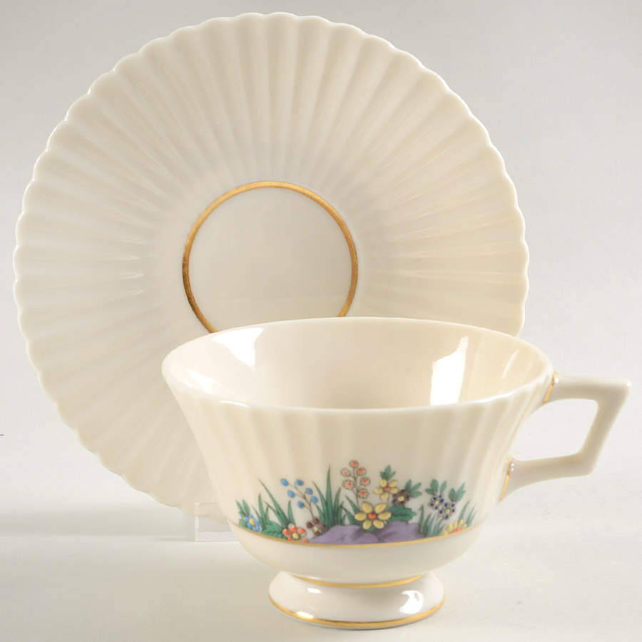 Rutledge Footed Cup & Saucer Set by Lenox-1