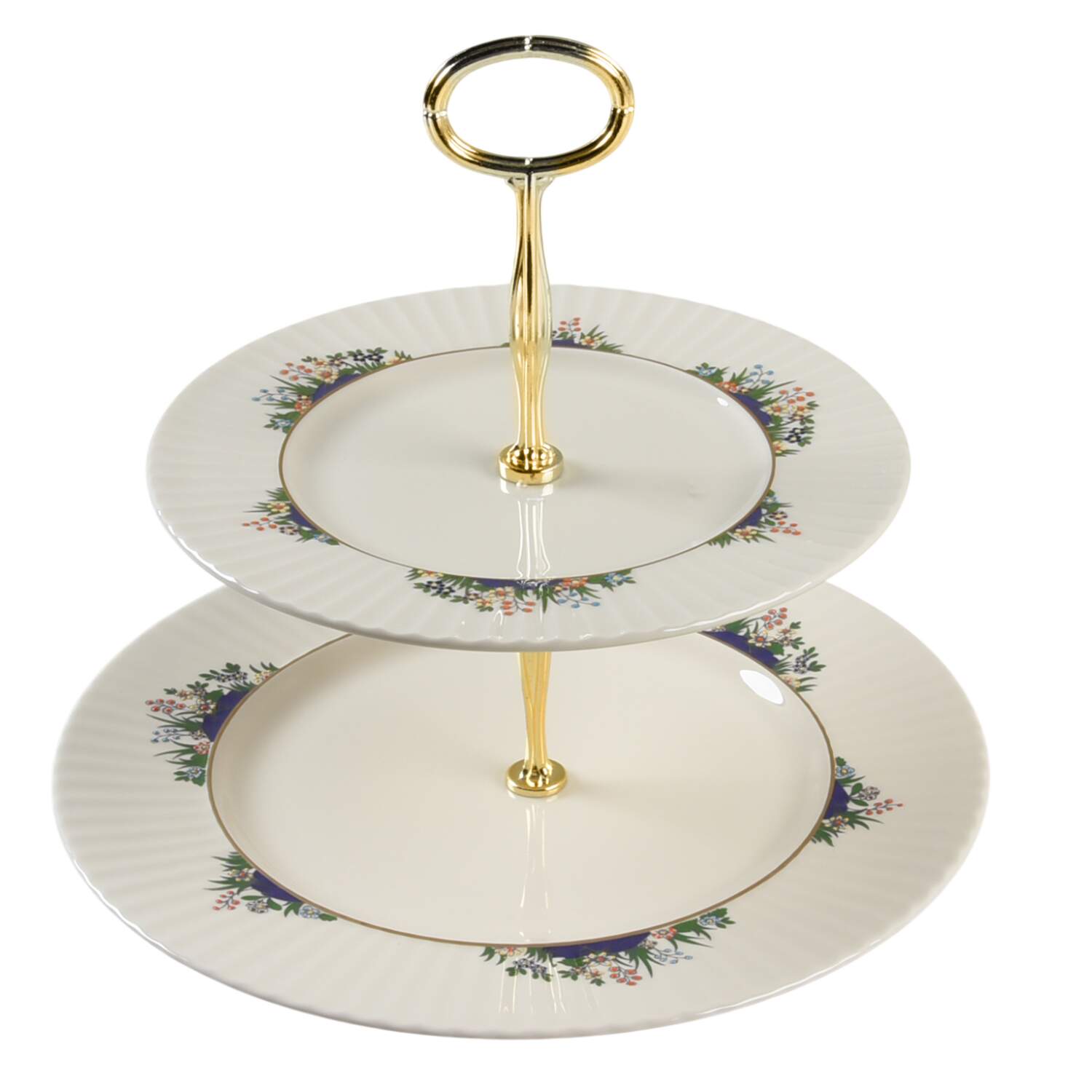 Rutledge 6 5/8"-10"  2 Tiered Serving Tray (Dp, Sp) HC by Lenox-1
