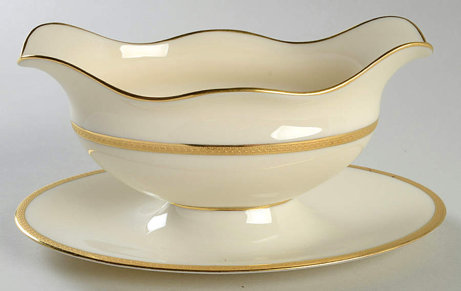S62 Gravy Boat with Attached Underplate by Lenox-1