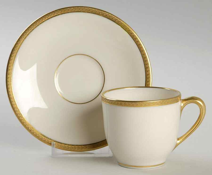 S62 Flat Demitasse Cup & Saucer Set by Lenox-1