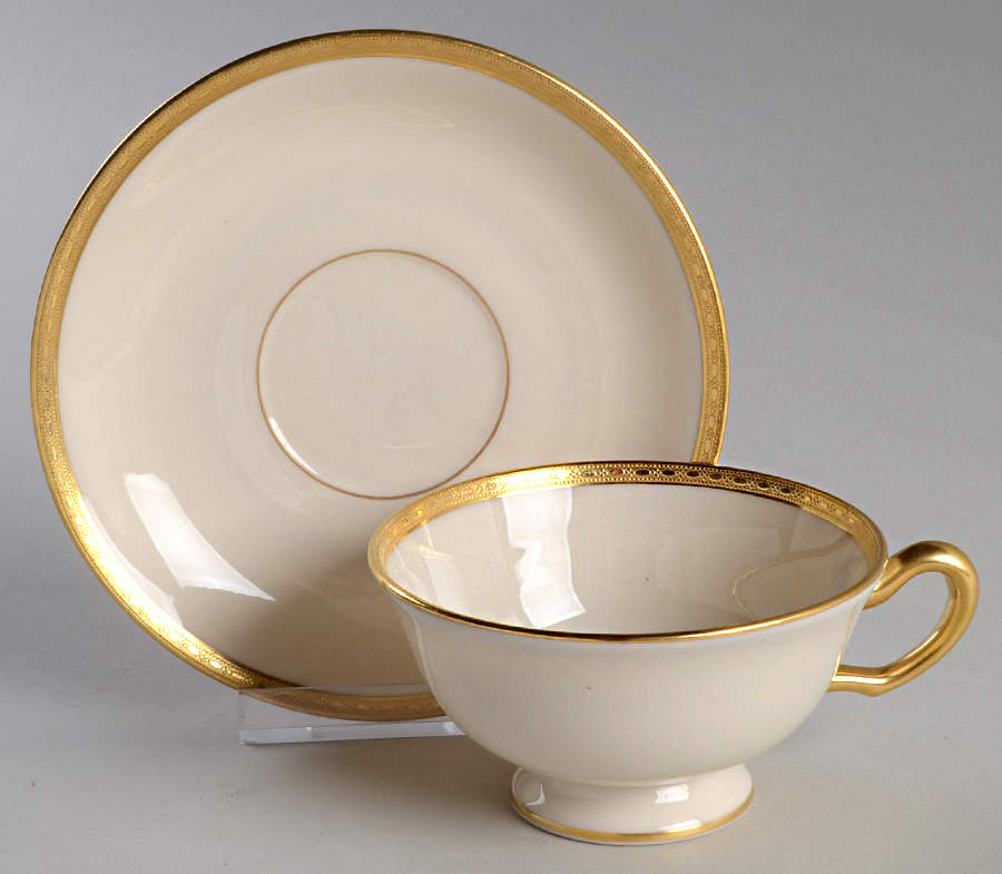 S8 Footed Cup & Saucer Set by Lenox-1