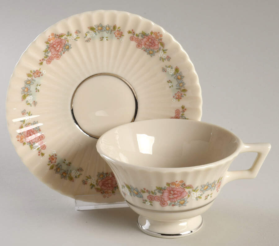 Sachet Footed Cup & Saucer Set by Lenox-1