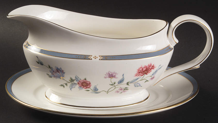 Saxon Flowers Gravy Boat & Underplate by Lenox-1