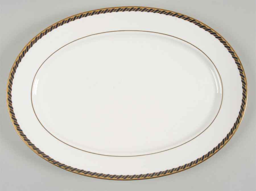 Samantha 14" Oval Serving Platter by Lenox-1