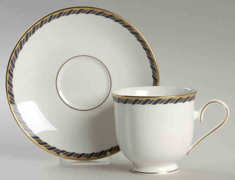 Samantha Footed Cup & Saucer Set by Lenox-1