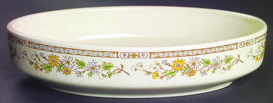 Sandflowers 9" Oval Vegetable Bowl by Lenox-1