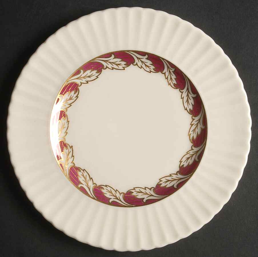 Savoy Maroon Bread & Butter Plate by Lenox-1