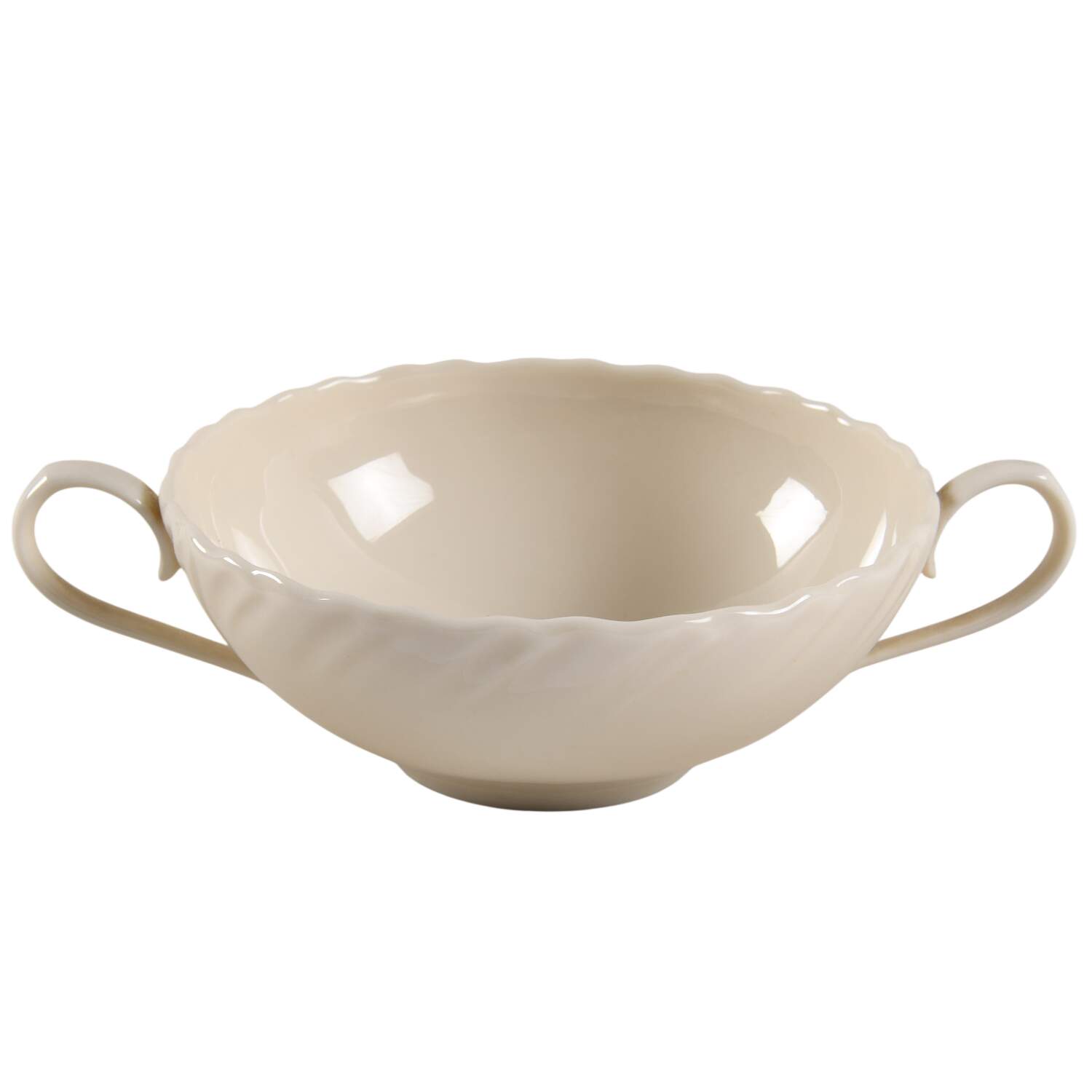 Sculpture (No Trim or Decoration) Flat Cream Soup Bowl by Lenox-1
