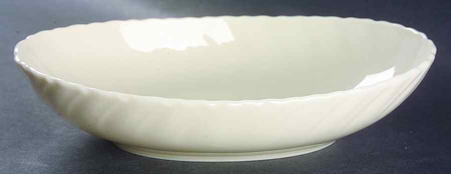 Sculpture (No Trim or Decoration) 8" Oval Vegetable Bowl by Lenox-1