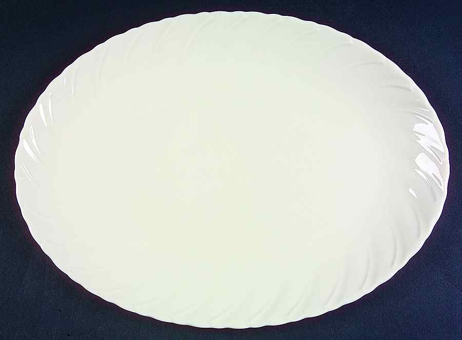 Sculpture (No Trim or Decoration) 14" Oval Serving Platter by Lenox-1