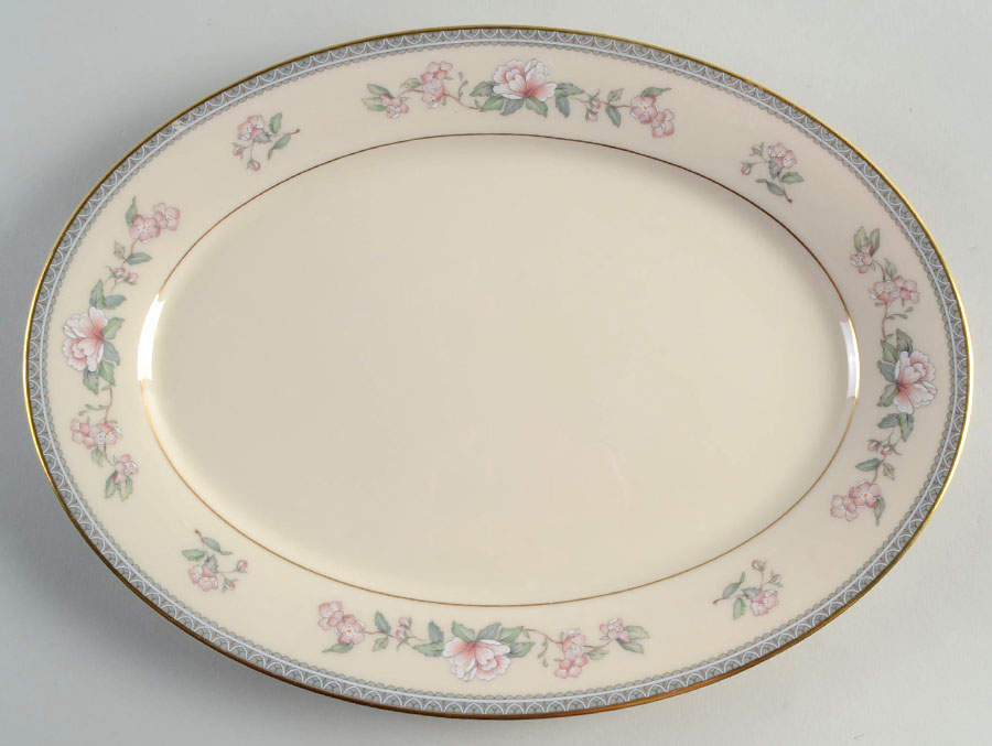 Serenade 13" Oval Serving Platter by Lenox-1