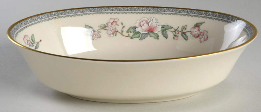 Serenade 9" Oval Vegetable Bowl by Lenox-1