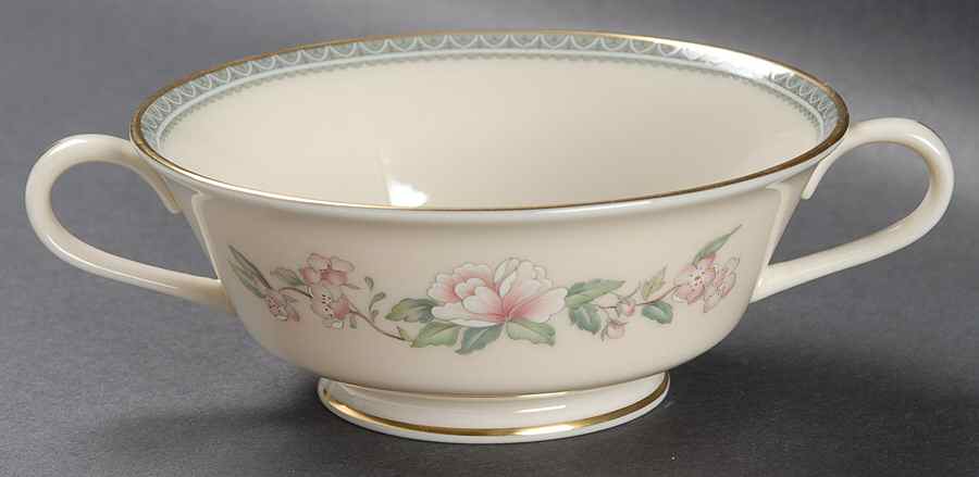 Serenade Footed Cream Soup Bowl by Lenox-1