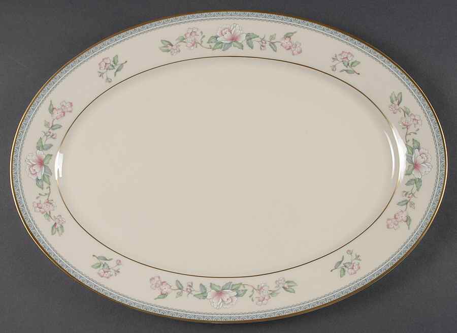 Serenade 16" Oval Serving Platter by Lenox-1