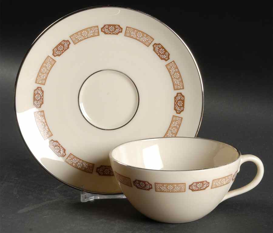 Shalimar Flat Cup & Saucer Set by Lenox-1