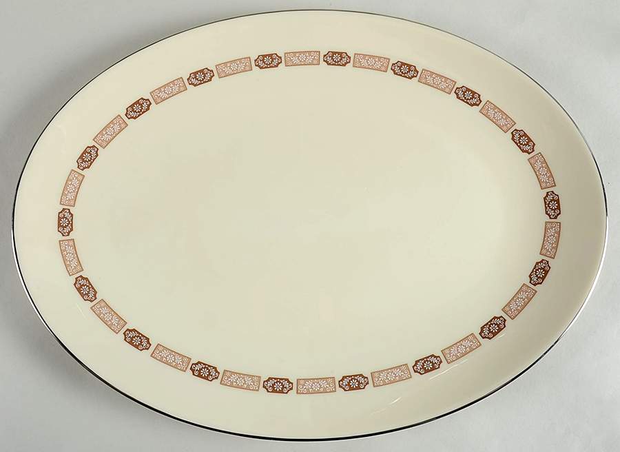 Shalimar 17" Oval Serving Platter by Lenox-1