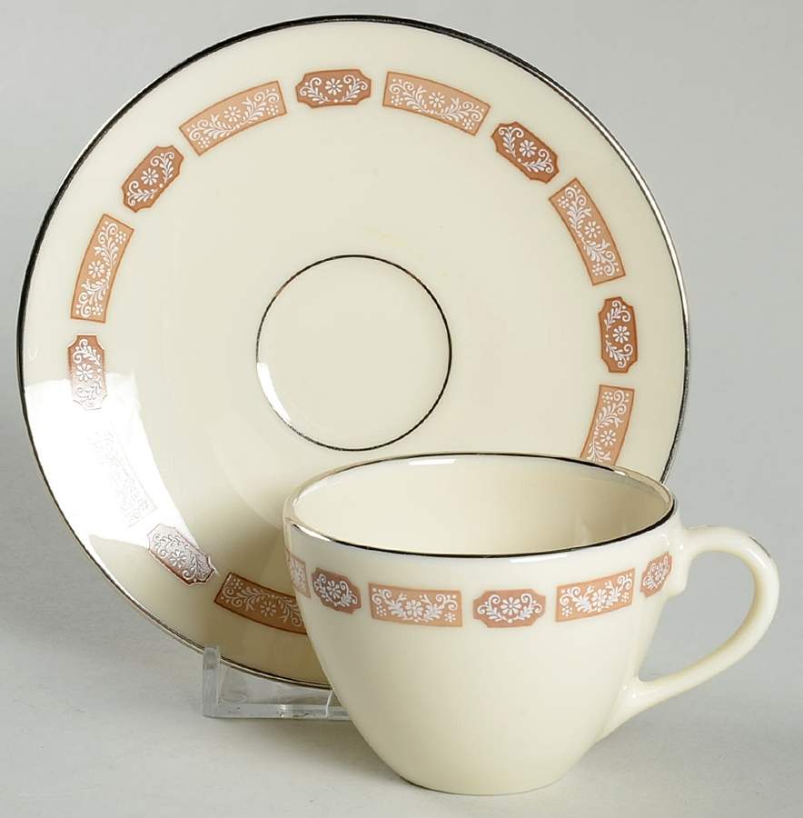 Shalimar Flat Demitasse Cup & Saucer Set by Lenox-1