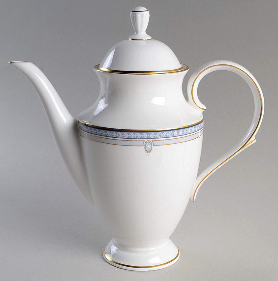 Sheraton Blue Coffee Pot & Lid by Lenox-1