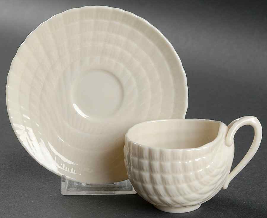 Shell Flat Demitasse Cup & Saucer Set by Lenox-1