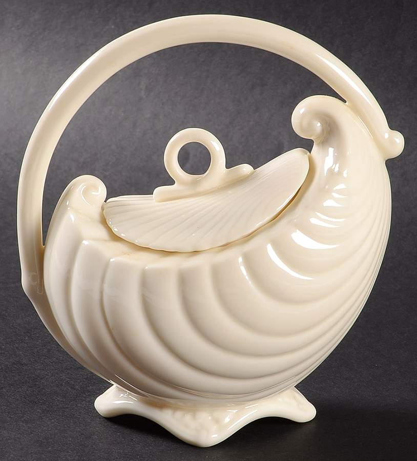 Shell Sugar Bowl & Lid by Lenox-1