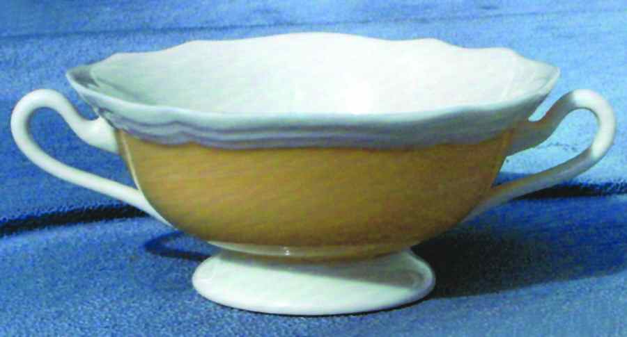 Sheffield Yellow Footed Cream Soup Bowl by Lenox-1