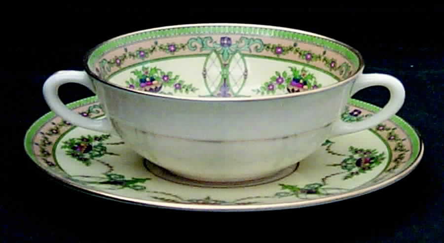 Sheraton Ivory Flat Cream Soup Bowl & Saucer Set by Lenox-1