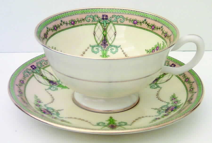 Sheraton Ivory Footed Cup & Saucer Set by Lenox-1