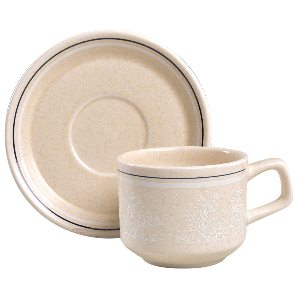 Silhouette Flat Cup & Saucer Set by Lenox-1