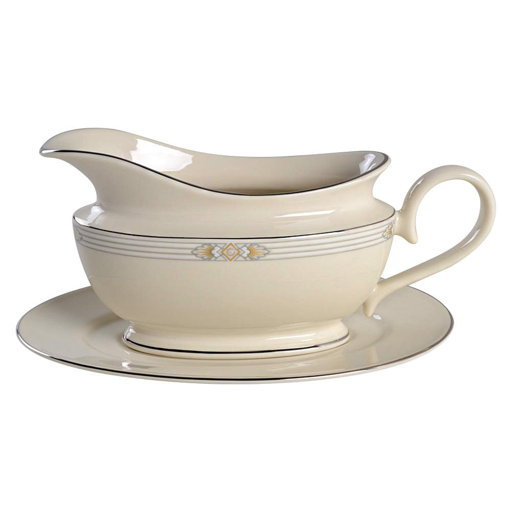 Silver Springs Gravy Boat & Underplate by Lenox-1