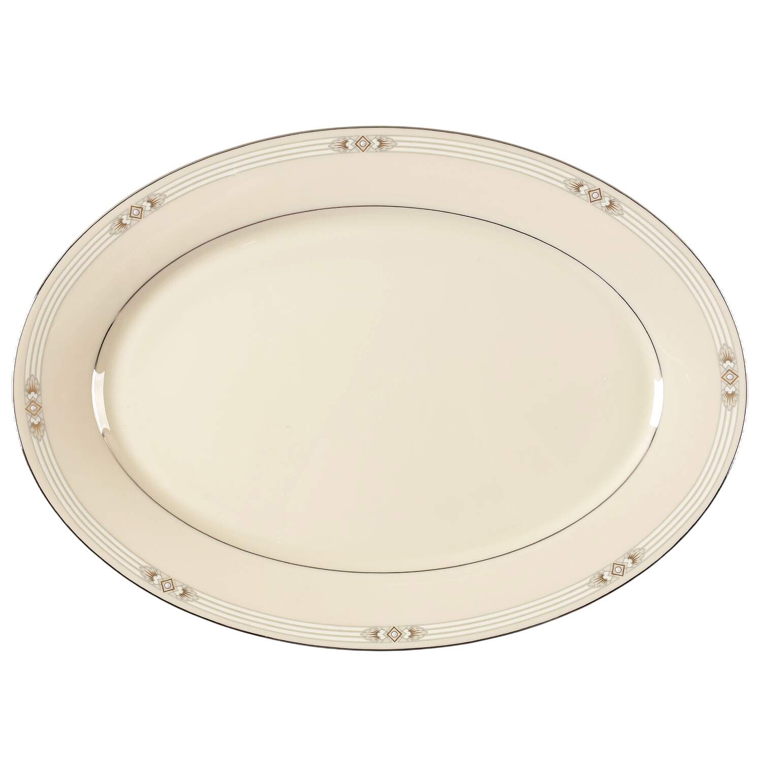 Silver Springs 16" Oval Serving Platter by Lenox-1